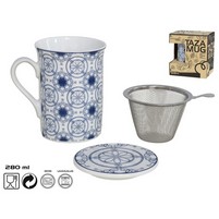 TISANIERA CERAMICA C-FILTRO INOX