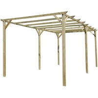 GAZEBO PERGOLA LEGNO 3X6