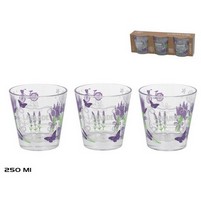 BICCHIERI LAVANDA CL.25 PZ.3