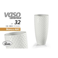 VASO CERAMICA BIANCO CM.32