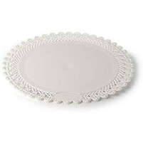 VASSOIO TONDO TRINATO BIANCO D.28CM