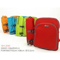 BORSA TERMICA ZAINO LT.12 + PORTABOTTIGLIA