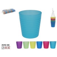BICCHIERI PLASTICA COLOR PZ.6