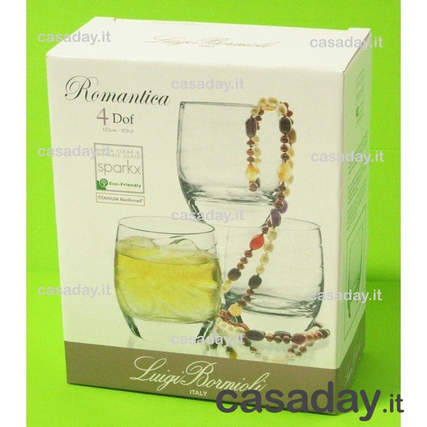 BICCHIERI ROMANTICA WHISHY PZ.4 bormioli luigi