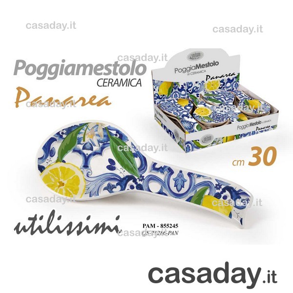 POGGIACUCCHIAIO CERAMICA cm.30 LARGO 