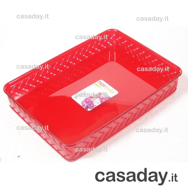 CESTINO PORTATUTTO ACRILICO 36X25H6 