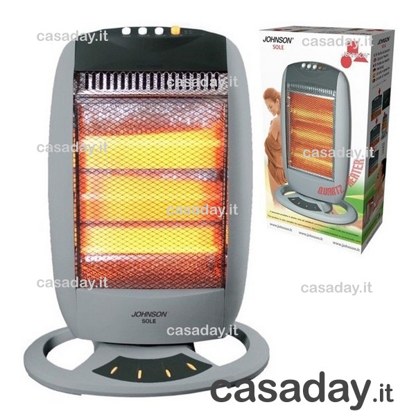 STUFA ALOGENA 3 LAMPADE OLA 1200W johnson