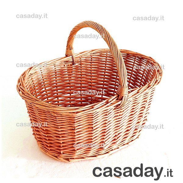 CESTO FUNGHI VIMINI OVALE PICCOLO 41X28 