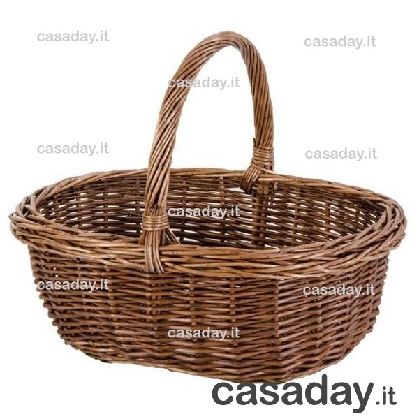 CESTO VIMINI INTERO OVALE CM.40 