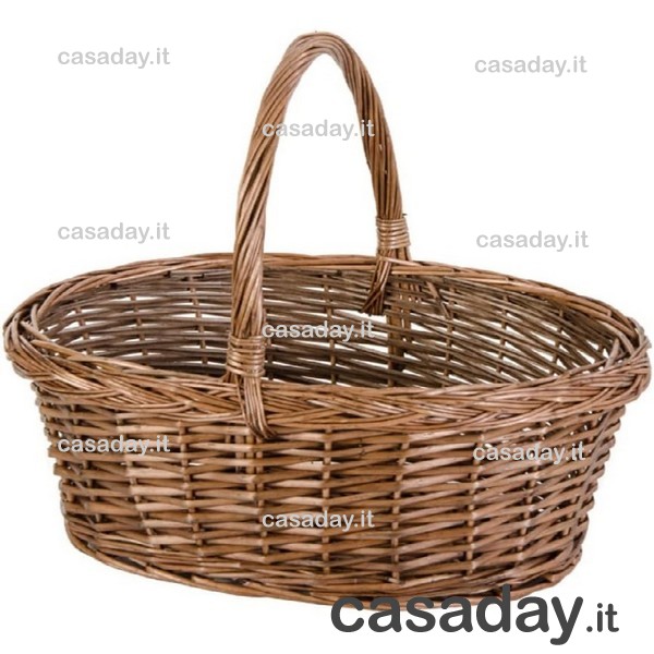 CESTO VIMINI SPACCATO OVALE CM.40 