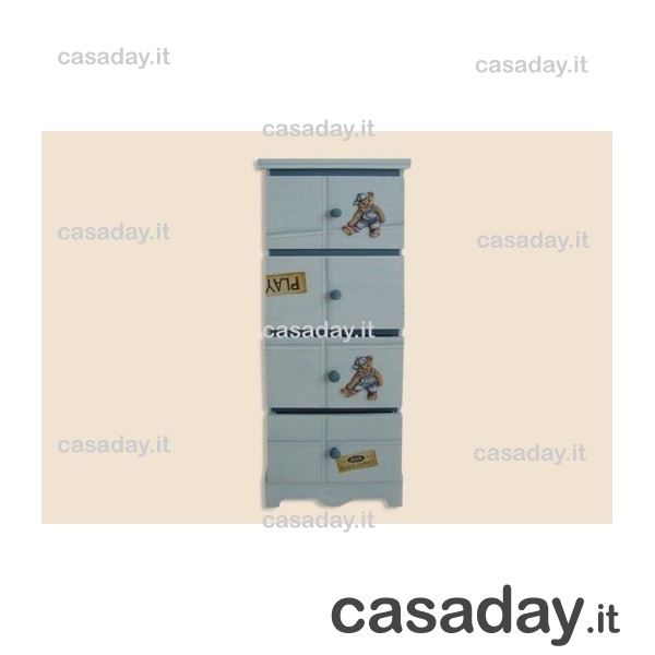 CASSETTIERA 4 CASS MEDI ORSI CAS4RJ-BJ 