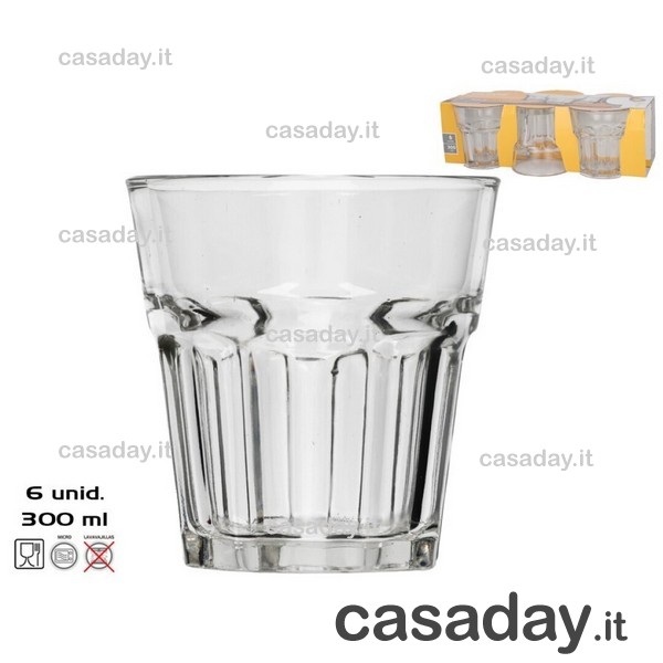 BICCHIERI CASABLANCA ACQUA PZ.6 CL30 
