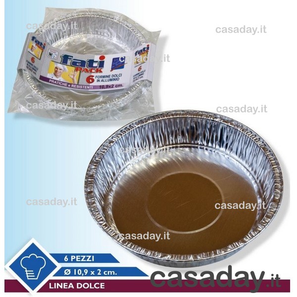 FORMA CROSTATINA ALLUM.PZ.6 CM.10 