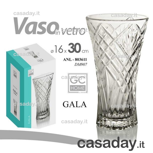 VASO VETRO GALA-IRIS CM.30X16 