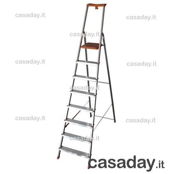 SCALA ALLUMINIO HAILO L60 8 GRADINI framar