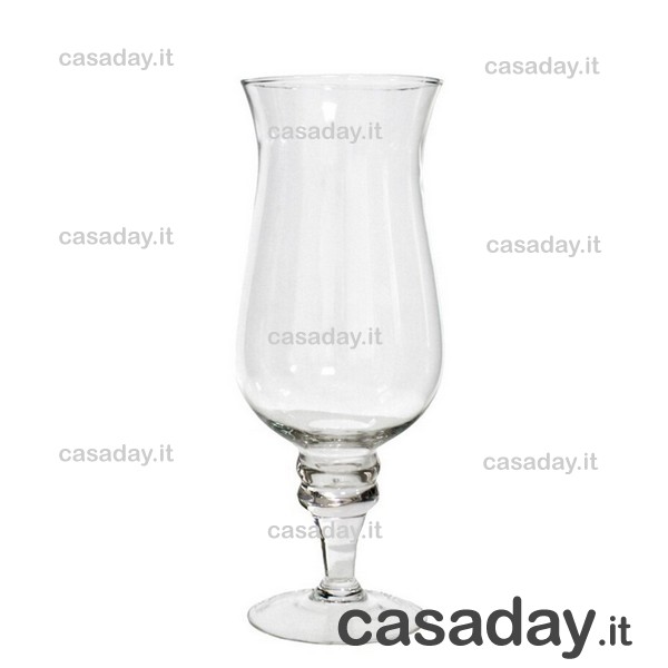VASO VETRO CALICE CM.30 