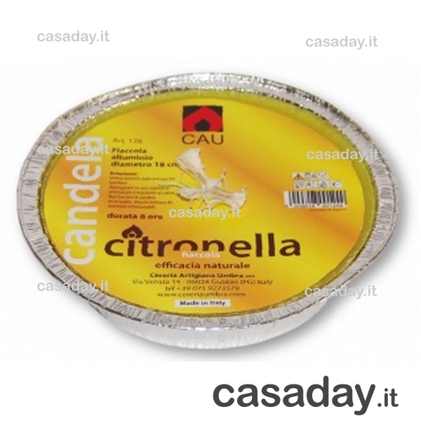 CITRONELLA IN ALLUMINIO CM.16  H 7 