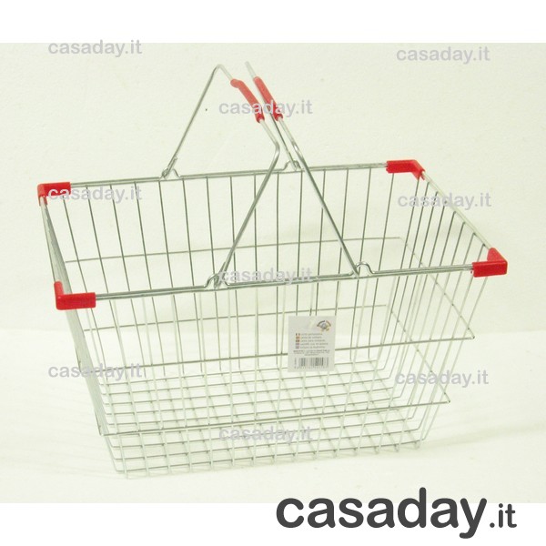 CESTO INOX 2 MANICI LT.27 