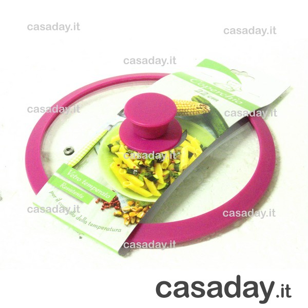 COPERCHIO VETRO-SILICONE CM.22 
