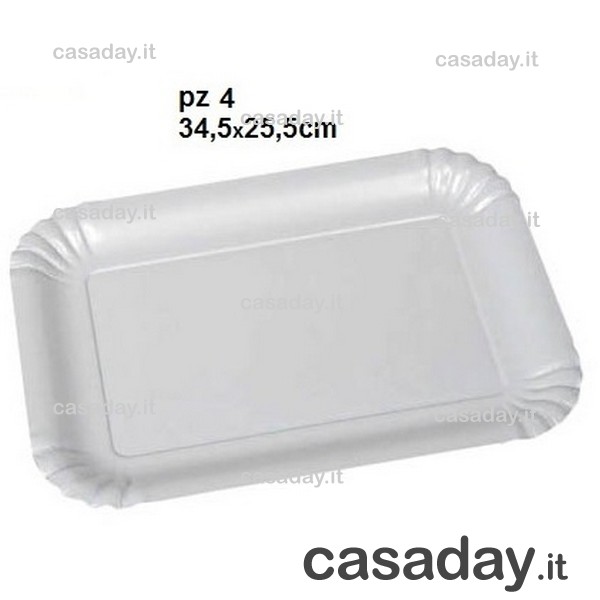 VASSOIO CARTA BIANCO N^6 PZ.4 