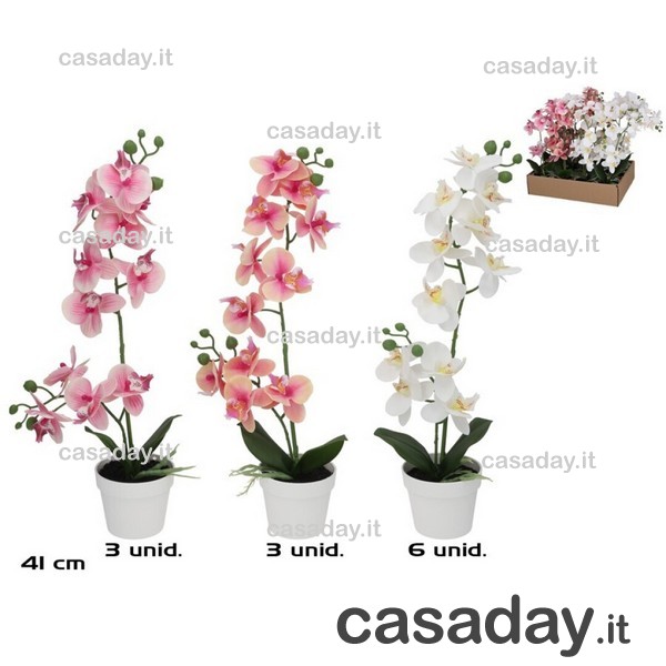 ORCHIDEA IN VASO CM.41 real touch 