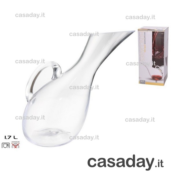 DECANTER VETRO LT.1.7 C-MANICO 