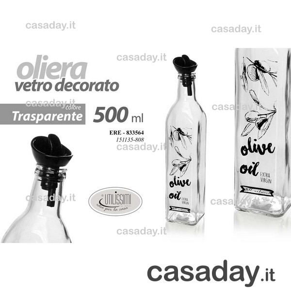 OLIERA VETRO C-TAPPO DOSATORE CL.50 