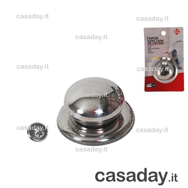 POMO X COPERCHIO INOX CM.6,5 