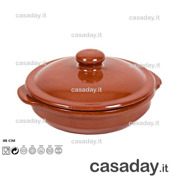 CASSERUOLA COCCIO C-COPERCHIO CM.18 