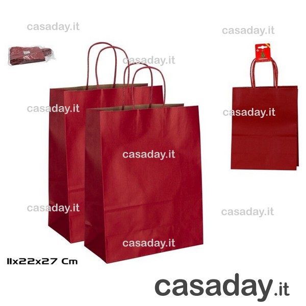 BORSA CARTA REGALO CM.27X22 pz.2 