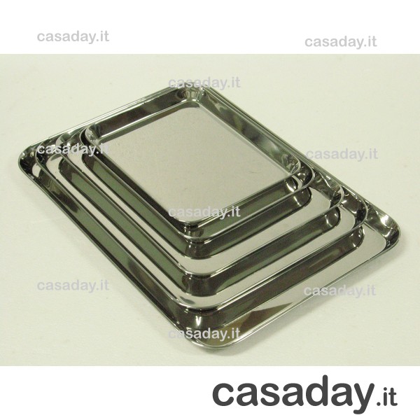 VASSOIO INOX RET.CM.25 BAS. 
