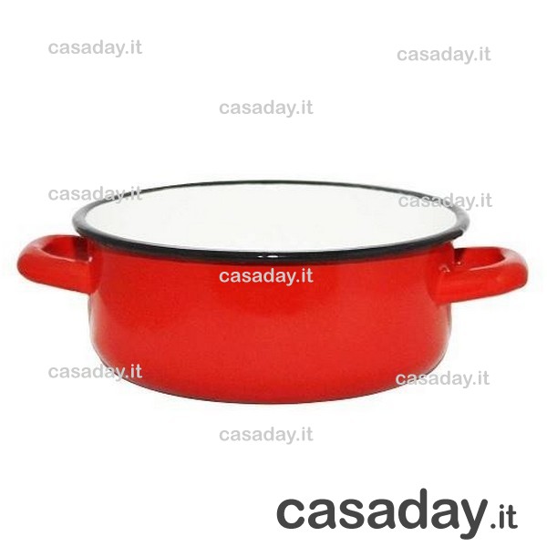 CASSERUOLA SMALTO CM.16 BASSA 