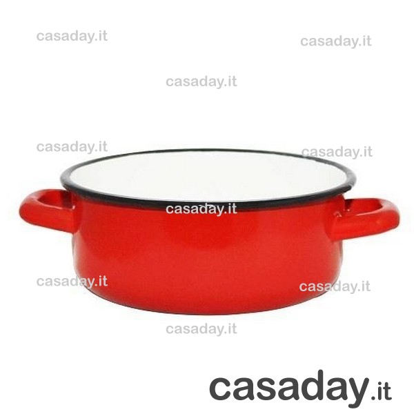 CASSERUOLA SMALTO CM.18 BASSA 