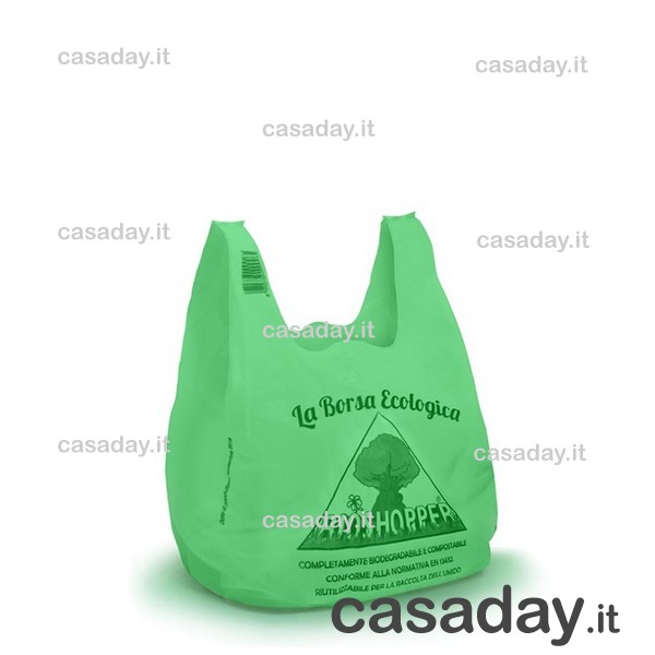 BUSTE SHOPPER BIOCOMPOSTABILI 23X45 Kg3 