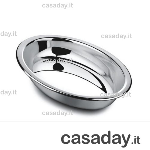 VASSOIO INOX OVALE ALTO CM.25 salvinelli