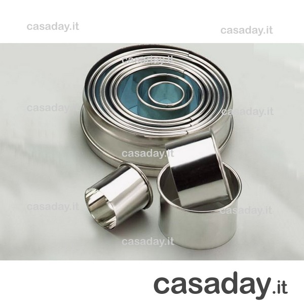 TAGLIAPASTA TONDI LISCI PZ 11 ART 041296 eva