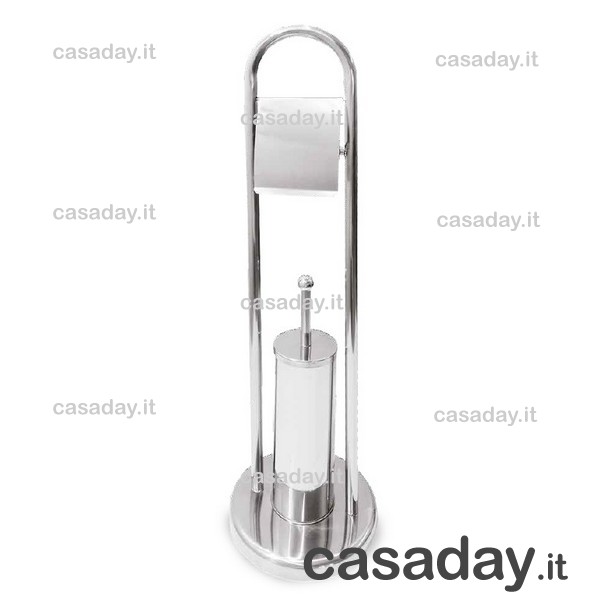 PIANTANA INOX  P-ROTOLO+SCOPINO eva