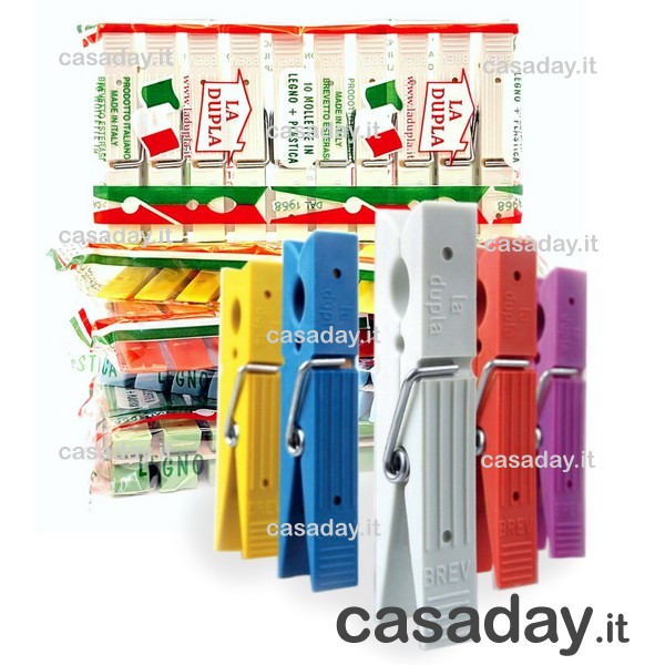 PINZE PANNI LEGNO PLASTIFICATO PZ.10 