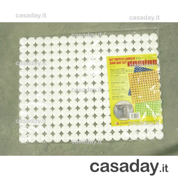 TAPPETINI LAVELLO DOMINO-MORBIDOSO PZ 3 lamapla