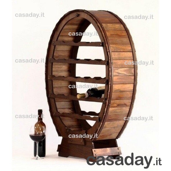 BOTTE PORTABOTTIGLIE LEGNO 24 POSTI 