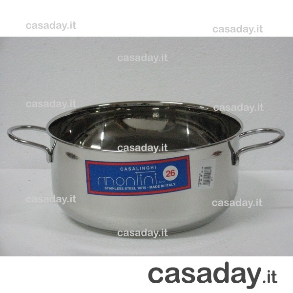 CASSERUOLA INOX 18-10 CM.20 2-M. montini guerino CASSERUOLA INOX 18-10 CM.20 2-M. montini guerino