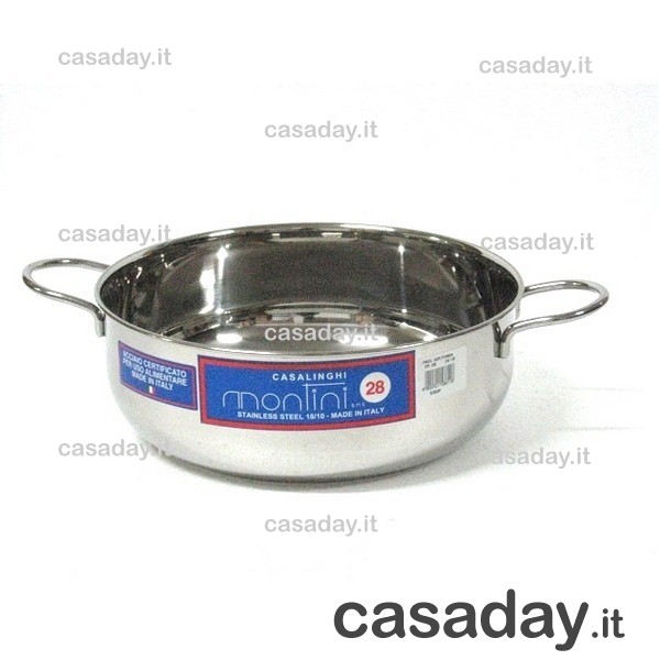 CASSERUOLA SEMIFONDA 18/10 CM.26 montini guerino