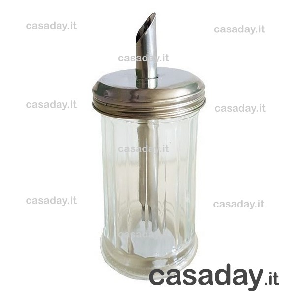 DOSAZUCCHERO VETRO INOX ML.370 metaltex