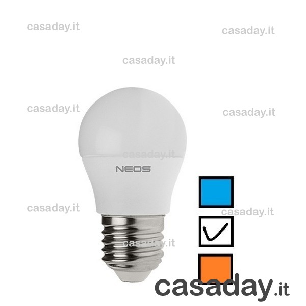 LAMPADINA LED E27 SFERA MINI 8W-60W 