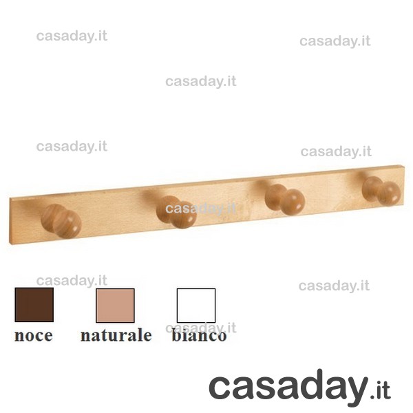 ATTACCAPANNI LEGNO 4 POSTI ART.138 