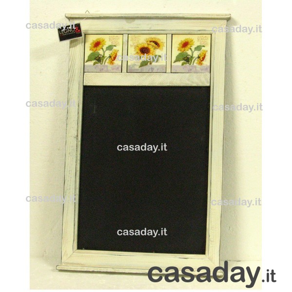LAVAGNA FIORI CORNICE LEGNO CM.50X33 