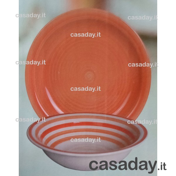 SERVIZIO PIATTI PZ.12 TENDENZA ARANCIO 