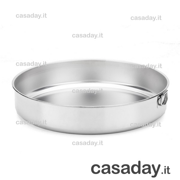 TORTIERA INOX-ANTIAD.CM.30 steel pan