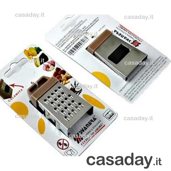 GRATTUGIA MINI 3 FACCE+CALAMITA CM.7 svanera